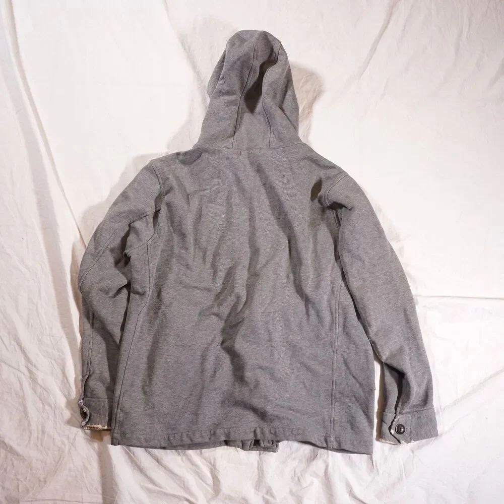 Burberry Black Label Hoodie Button Up Vintage Y2K Plaid Size 3 Distressed - Picture 6 of 8